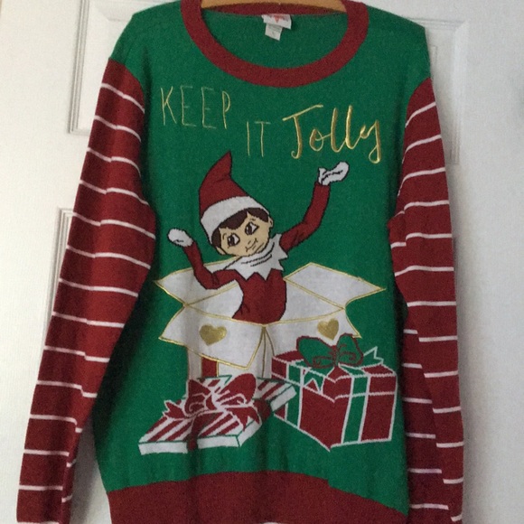elf on the shelf christmas sweater